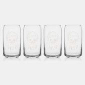 Pink Dream Catcher Boho Floral Blikvorm Glas (Achterkant)