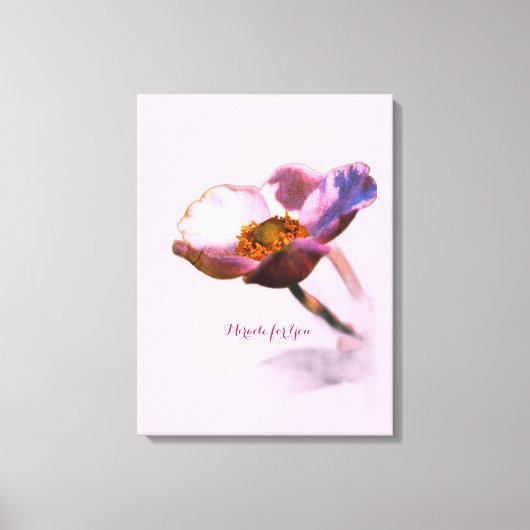 Pink Dream Flowers – Elegant Fantasy Natuur Canvas Afdruk (Voorkant)