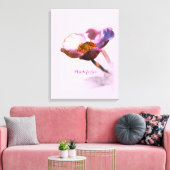 Pink Dream Flowers – Elegant Fantasy Natuur Canvas Afdruk (Insitu (Woonkamer))