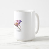 Pink Dream Flowers – Elegant Fantasy Natuur Koffiemok (Voorkant rechts)