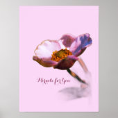 Pink Dream Flowers – Elegant Fantasy Natuur Poster (Voorkant)