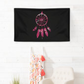 Pink Dreamcatcher Feathers Native American Indian Spandoek (Insitu)