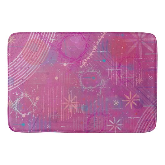 Pink Dreams Abstract  Badmat (Voorkant)