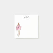 Pink dress post-it notes (Voorkant)