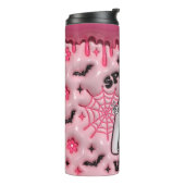 Pink Dripping Ghost Thermosbeker (Gedraaid links)