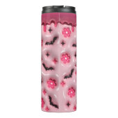 Pink Dripping Ghost Thermosbeker (Achterkant)