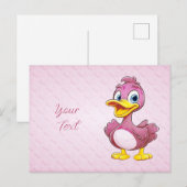 Pink Duck Briefkaart (Voorkant / Achterkant)