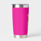 Pink E, Evolve Travel Tumbler Geïsoleerde Drinkbeker (Rechts)