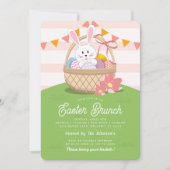 Pink Easter Brunch & Egg Hunt Holiday Kaart (Voorkant)