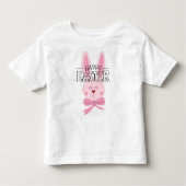 Pink Easter Bunny Kinder Shirts (Voorkant)
