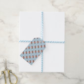Pink Easter Egg on Light Blue Cadeaulabel (Met Touw)