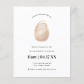 Pink Eenvoudige minimale Waterverf paaseieren (Voorkant)