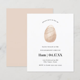 Pink Eenvoudige minimale Waterverf paaseieren