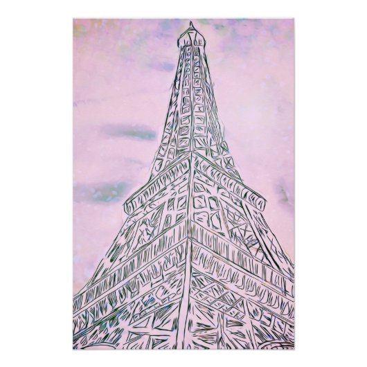 Pink Eiffel Perfect Poster (Voorkant)