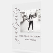 Pink Elegance Afstudeerfeest Acryl Bord (Hoek)