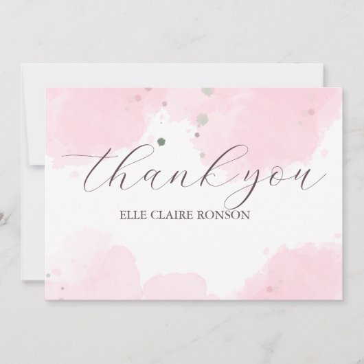 Pink Elegance Uitnodiging voor afstudeerfeest (Voorkant)