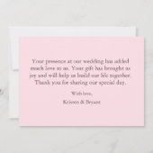 Pink Elegance Uitnodiging voor afstudeerfeest (Achterkant)