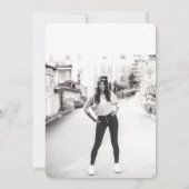 Pink Elegance Uitnodiging voor afstudeerfeest (Achterkant)