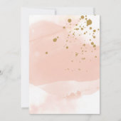 Pink Elegant Gold Kaart (Achterkant)