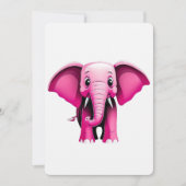 Pink Elephant Art Kaart (Voorkant)