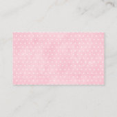 Pink Elephant Baby shower Boek Verzoek Informatiekaartje (Achterkant)