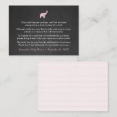 Pink Elephant Boek aanvraag / boeken voor baby mei Informatiekaartje (Voorkant / Achterkant)