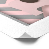 Pink Elephant Nursery Word Wall Art Poster (Hoek)