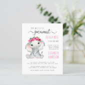 Pink Elephant Virtual Baby Girl Shower (Staand voorkant)