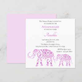 Pink Elephants Annaprashan | Eerste rijst Kaart