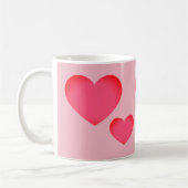 Pink Emoji Heart Koffiemok (Links)