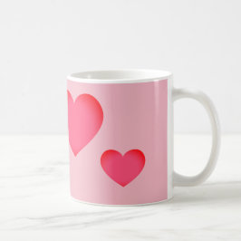 Pink Emoji Heart Koffiemok