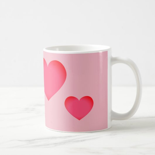 Pink Emoji Heart Koffiemok (Rechts)