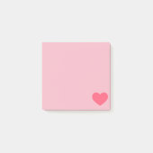 Pink Emoji Heart Post-it® Notes (Voorkant)