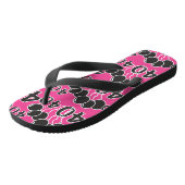 PINK en BLACK 40th Birthday - 40 yrs oude dag Teenslippers (Schuin)