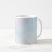 PINK EN BLAUWE MARBLED ACHTERGROND KOFFIEMOK (Voorkant rechts)