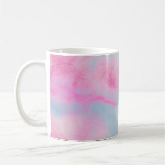 PINK EN BLAUWE MARBLED ACHTERGROND KOFFIEMOK (Links)