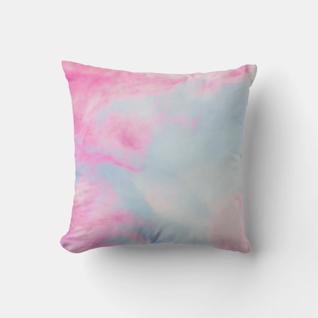 PINK EN BLAUWE MARBLED ACHTERGROND KUSSEN (Voorkant)