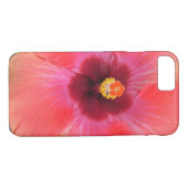 Pink en Coral Hibiscus Phone Case (Achterkant (Horizontaal))