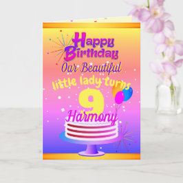 PINK en GOLD Happy Birthday | Bewerkbaar Kaart