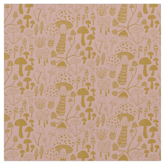Pink- en Gold-paddenstoel Stof (Close Up)