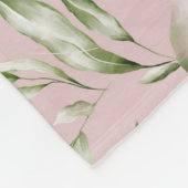 PINK EN GROEN H-MONOGRAM FLEECE DEKEN (Hoek)