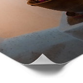 PINK EN GROEN PLANT OP WIT CONCRETE WALL POSTER (Hoek)