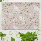 PINK EN GROEN THEEDOEK (Gevouwen)