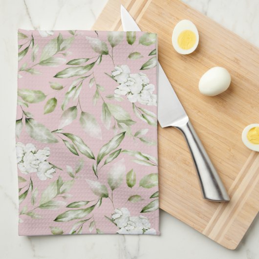 PINK EN GROEN THEEDOEK (Quarter Fold)