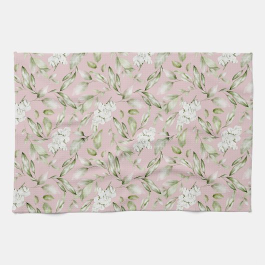 PINK EN GROEN THEEDOEK (Horizontaal)