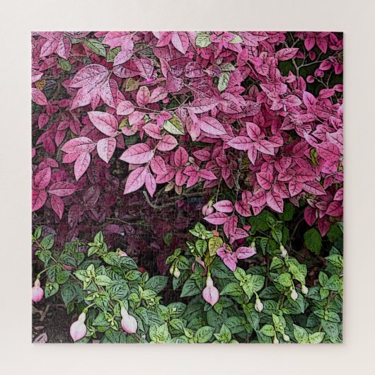 PINK EN GROENE STROOM LEGPUZZEL (Verticaal)