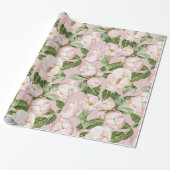 PINK EN GROENE VLOERGARDEN CADEAUPAPIER (Uitgerold)