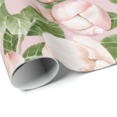 PINK EN GROENE VLOERGARDEN CADEAUPAPIER (Rol Hoek)