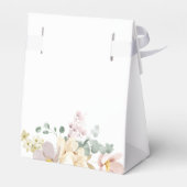 Pink en Mauve  Floral Wedding Tent Bedankdoosjes (Achterkant)