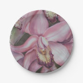 PINK EN PAARS EXOTISCH ORCHID PAPIER BORD (Voorkant)